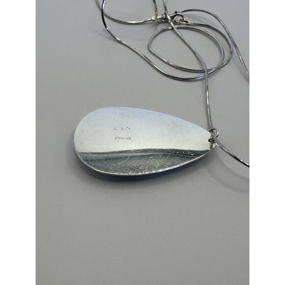 Unique Handmade Brazilian Agate Sterling Silver Necklace - Picture 3 of 3